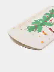 Белый подарочный конверт новогодний