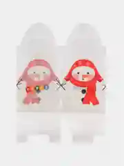 Белый коробка складная, подарочная, новогодняя для конфет