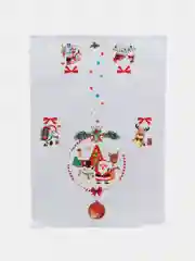 Кремовый наклейки для интерьера,  новогодние наклейки на окно
