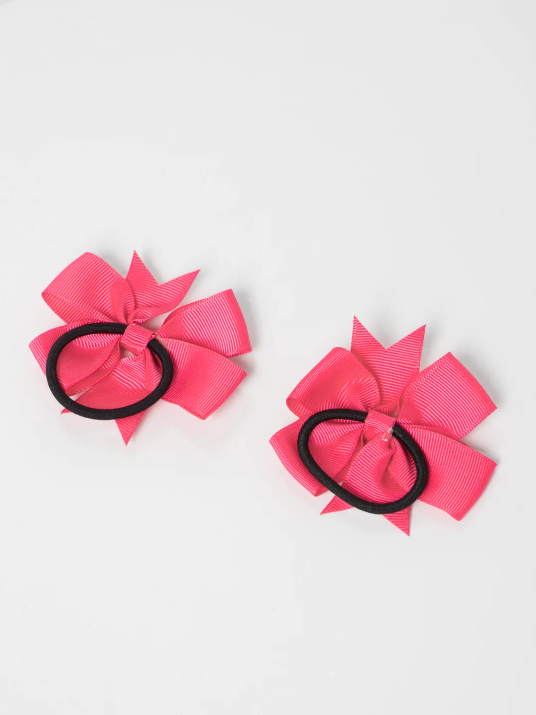 Фуксия бантики резинки для волос детские "Bows", бантики для девочек, 2 штуки