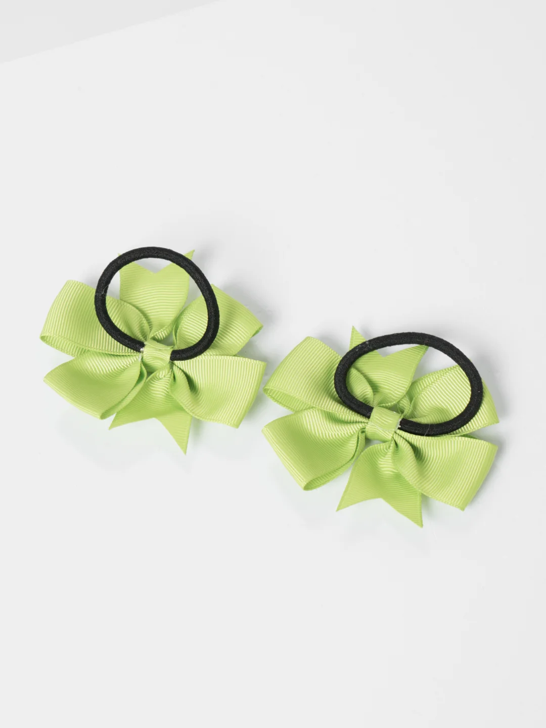 Желтый бантики резинки для волос детские "Bows", бантики для девочек, 2 штуки