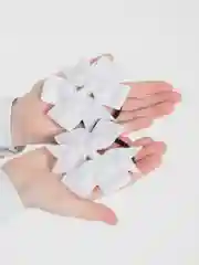 Белый бантики резинки для волос детские "Bows", бантики для девочек, 2 штуки
