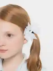 Белый бантики резинки для волос детские "Bows", бантики для девочек, 2 штуки