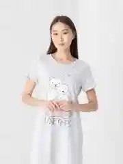 Серый сорочка ночная, женская