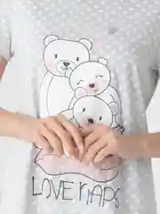 Серый сорочка ночная, женская