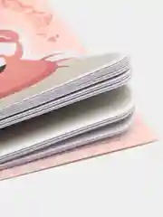 Тёмно-розовый блок закладок самоклеящийся, канцелярский, пастельный
