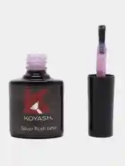 Сиреневый цветная камуфлирующая база для ногтей маникюра, гель лака "KOYASH" с поталью