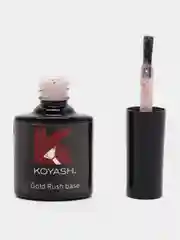 Золотой цветная камуфлирующая база для ногтей маникюра, гель лака "KOYASH" с поталью