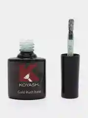 Мятный цветная камуфлирующая база для ногтей маникюра, гель лака "KOYASH" с поталью