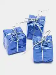 Тёмно-зелёный набор украшений, набор для творчества, пластик, 12 шт, 3 см. Колокольчики, шарики, подарки