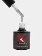 Белый цветная камуфлирующая база для ногтей маникюра, гель лака "KOYASH" с поталью