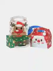 Белый коробка складная, для конфет, новогодняя, подарочная