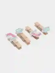 Бирюзовый декоративные прищепки, 5 см, 4 штуки