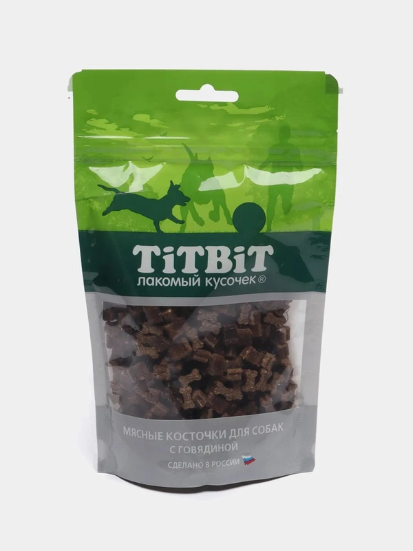 Лакомство для собак TiTBiT Косточки мясные, с говядиной, 145 г