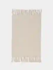 Светло-коричневый коврик прикроватный, хлопковый, 60*90 см