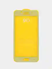 Золотой защитное стекло 9D для Samsung Galaxy A5 2017, A520 (Самсунг Галакси А5, А520) с золотой рамкой
