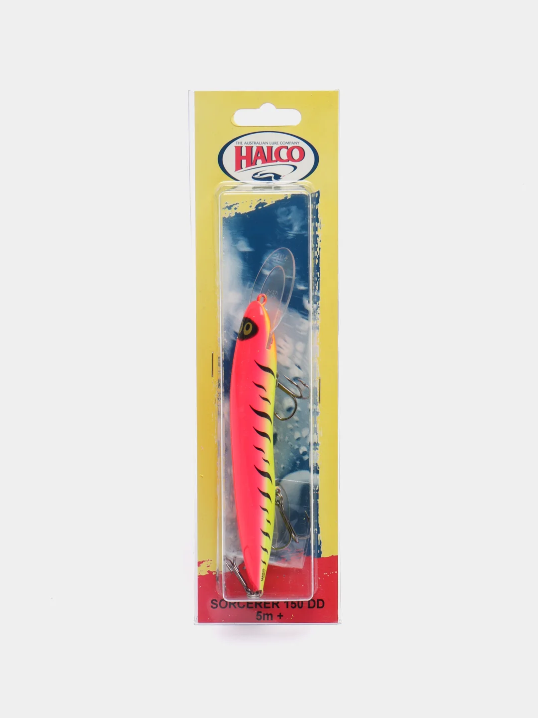 Алый воблер троллинговый Halco Sorcerer 150DD, 5 m+