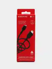 Черный кабель для зарядки Borofone BX70 для Type-C, Micro-USB, Lightning, 1 м