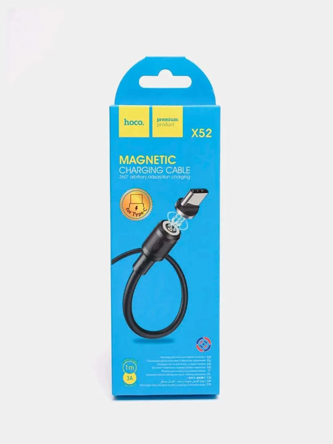 Кабель зарядный магнитный Hoco X52 (Type-C/Micro-USB/Lightning для Android и iPhone)