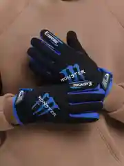 Синий перчатки мужские утепленные спортивные