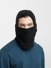 Черный флисовая балаклава на подтяжках, теплая