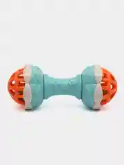 Бирюзовый игрушка погремушка двухсторонняя, гантеля, 0+