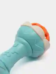 Бирюзовый игрушка погремушка двухсторонняя, гантеля, 0+