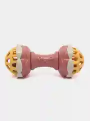 Кораллово-розовый игрушка погремушка двухсторонняя, гантеля, 0+