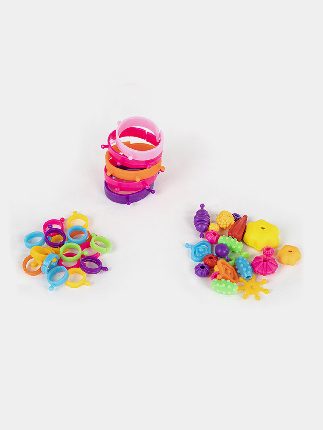 Конструктор POP-BEADS для творчества и игр, 550 бусин, браслеты, кольца,  BRAUBERG KIDS купить по цене 781.2 ₽ в интернет-магазине Магнит Маркет