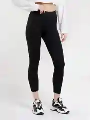 Черный женские спортивные легинсы, лосины