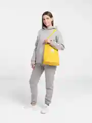 Желтый женский шоппер вельветовый