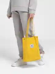 Желтый женский шоппер вельветовый