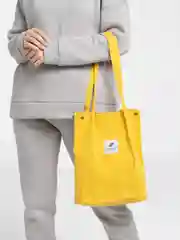 Желтый женский шоппер вельветовый