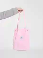 Розовый женский шоппер вельветовый