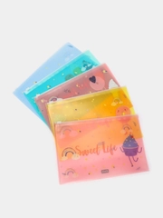 Папка-конверт на молнии Attache Selection "Sweet life", А5, 5 штук
