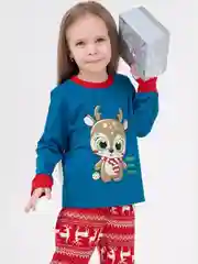 Зеленый новогодняя пижама для мальчиков и девочек Bonito Бонито