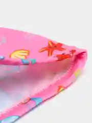 Фуксия детская шапочка для плавания, унисекс, тканевая, на 2-7 лет