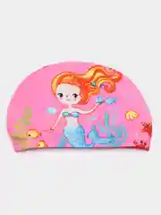 Фуксия детская шапочка для плавания, унисекс, тканевая, на 2-7 лет