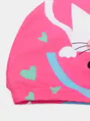Тёмно-розовый детская шапочка для плавания, унисекс, тканевая, на 2-7 лет