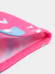 Тёмно-розовый детская шапочка для плавания, унисекс, тканевая, на 2-7 лет