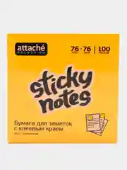 Стикеры Attache Selection, 76 х 76 мм, оранжевые