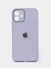 Сиреневый чехол для iPhone 11, силиконовый, со стеклянной панелью