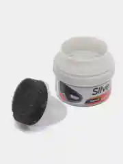 Крем-блеск для обуви с губкой SILVER, черный, Турция, 50ml