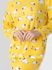 Желтый женская пижама с брюками