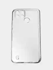 Прозрачный чехол Realme C21Y, Realme C25Y Реалми С21У / С25У силиконовый цветной матовый, прозрачный