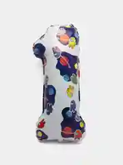 Аметистовый цифра из фольги 0-9 "Космонавтики", 32" - 81 см