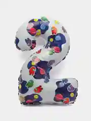 Багровый цифра из фольги 0-9 "Космонавтики", 32" - 81 см