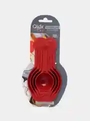 Красный набор мерных ёмкостей QLux, 4 штуки
