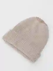 Бежевый зимняя шапка женская, теплая шапка