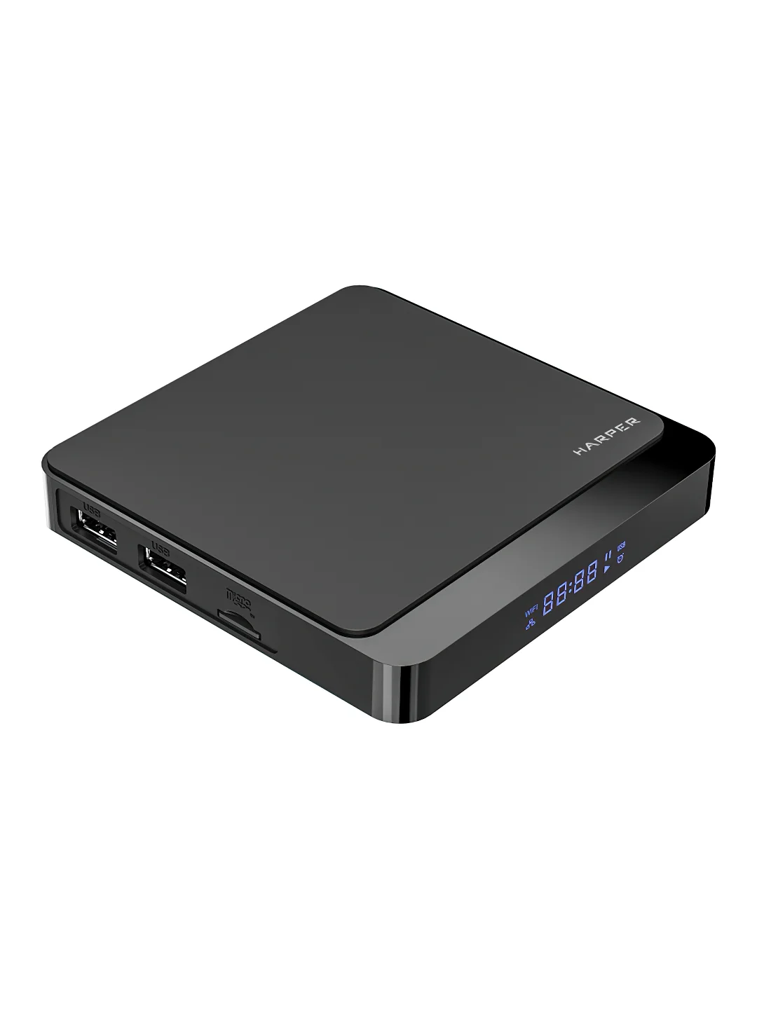 Медиаплеер HARPER ABX-235, Android 9.0 / Smart TV приставка для цифрового ТВ, черный